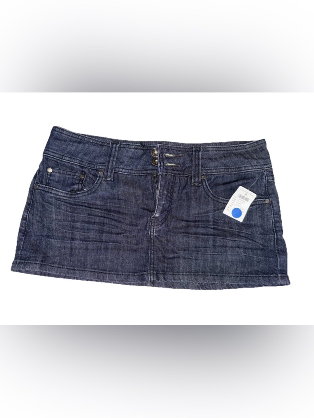 refuge Dark Indigo Denim Mini Skirt